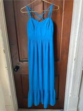 ae strapless crochet babydoll maxi dress reyna.homestyle on LTK
